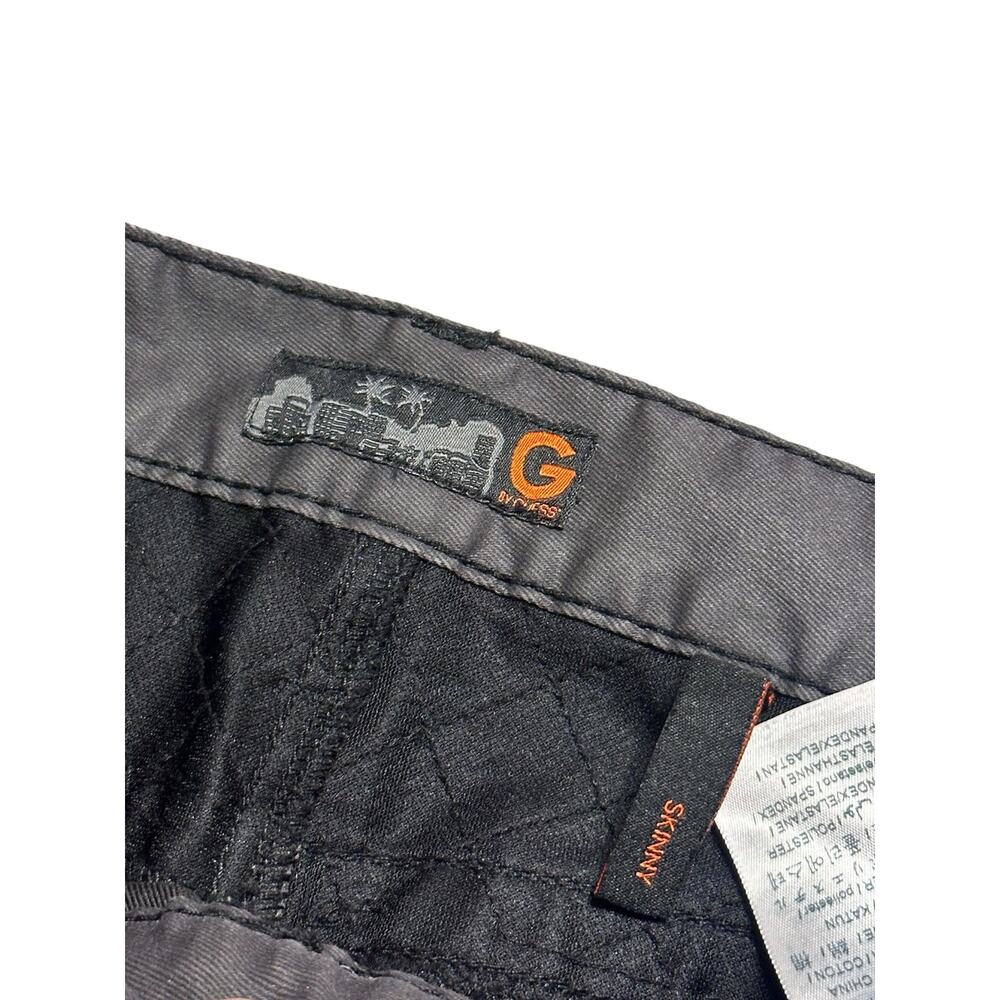 G by Guess Xeelan Blocked Moto Skinny Gray Jean size 28 Zip Ankles - Picture 5 of 9